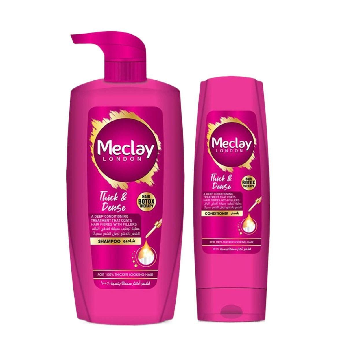 Meclay London Thick & Dense Shampoo 660ml With Conditioner 180ml