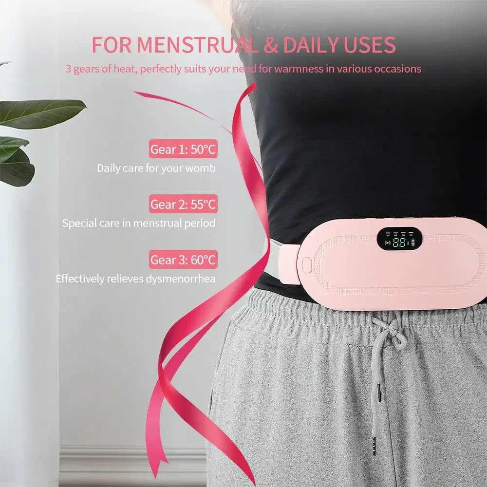 Period Cramp Relief Heater & Massager Belt | Electric Belt Massage For Women And Girls