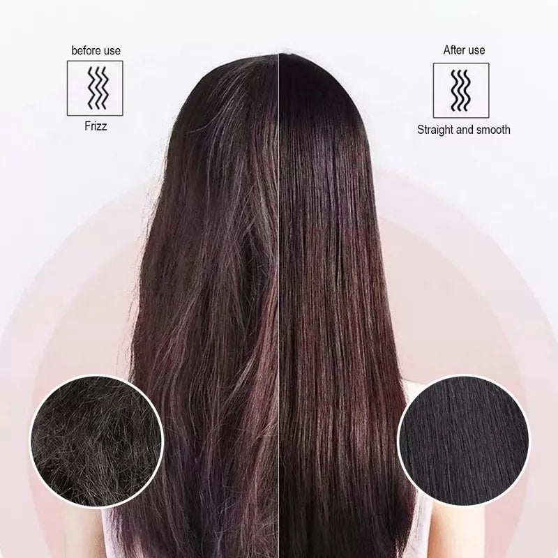 Hair Straightener Brush Curling Comb 2 In 1