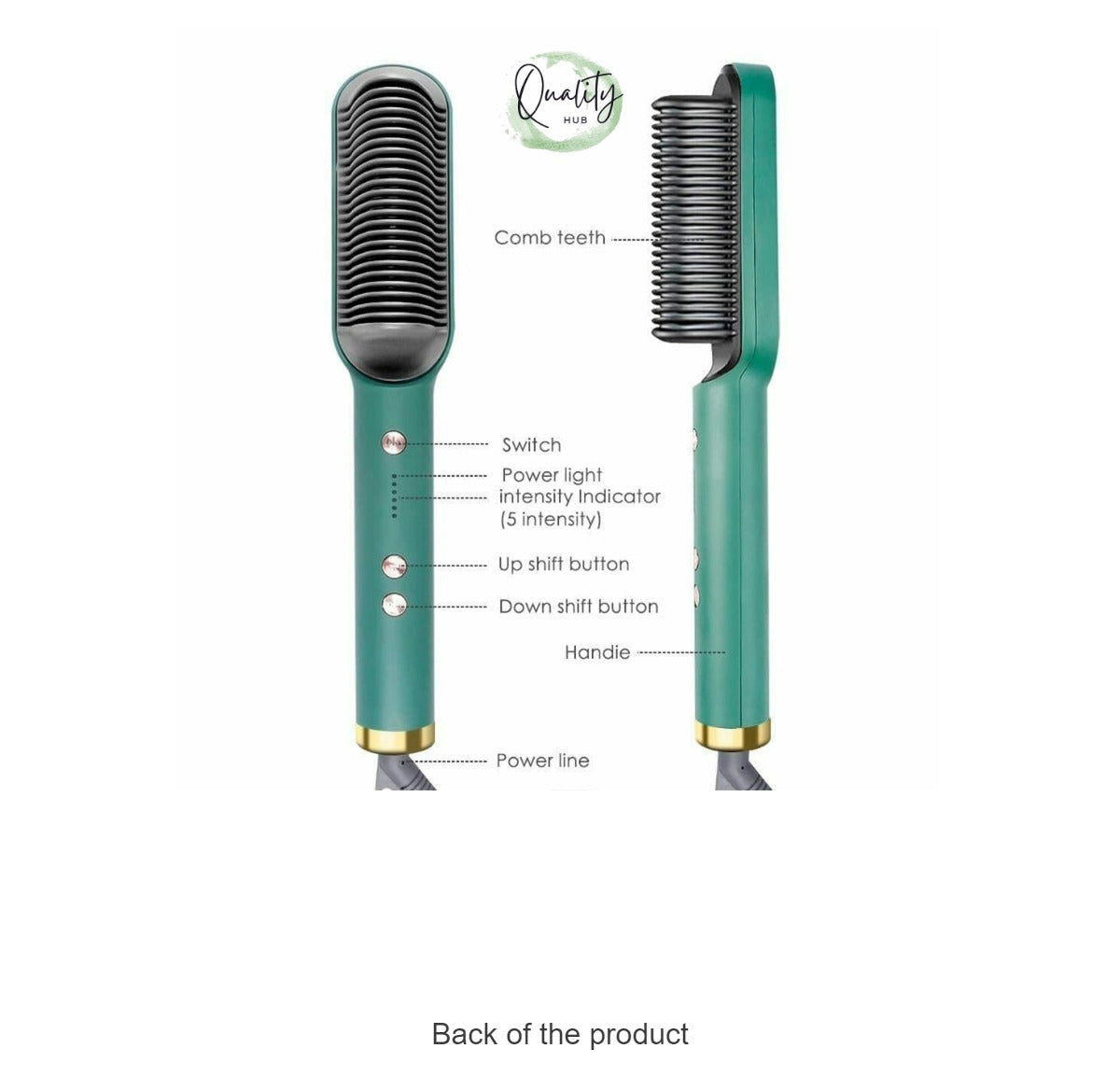Hair Straightener Brush Curling Comb 2 In 1