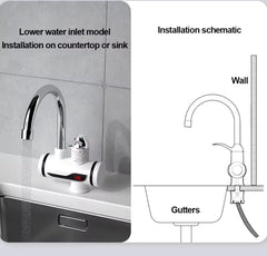 Instant Hot Water Tap Electric Geyser for Kitchen Basin